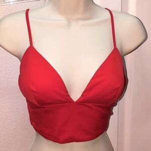 Bebe Red Women's bralette top